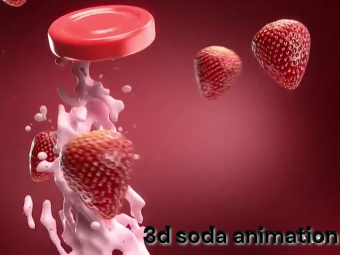create a 3d beverage product animation for your brand