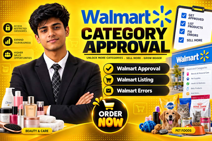 assist with walmart category approval and declined applications