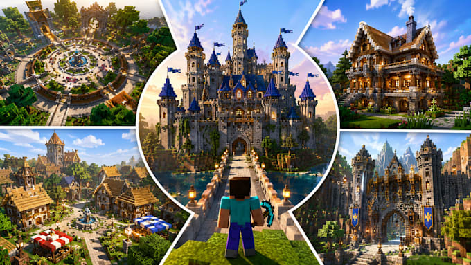 minecraft builder,build minecraft castle,spawn maps, houses, villages