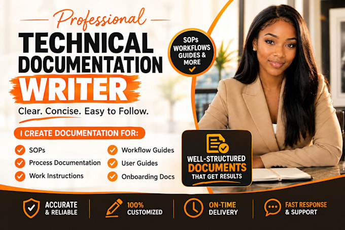 write sops, process documentation, workflow guides and work instructions