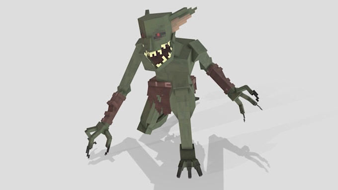 create custom minecraft 3d model, animations, weapons, items and mob