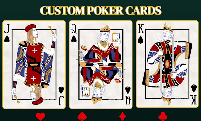 design custom playing cards, poker card, 52 card deck, card deck design