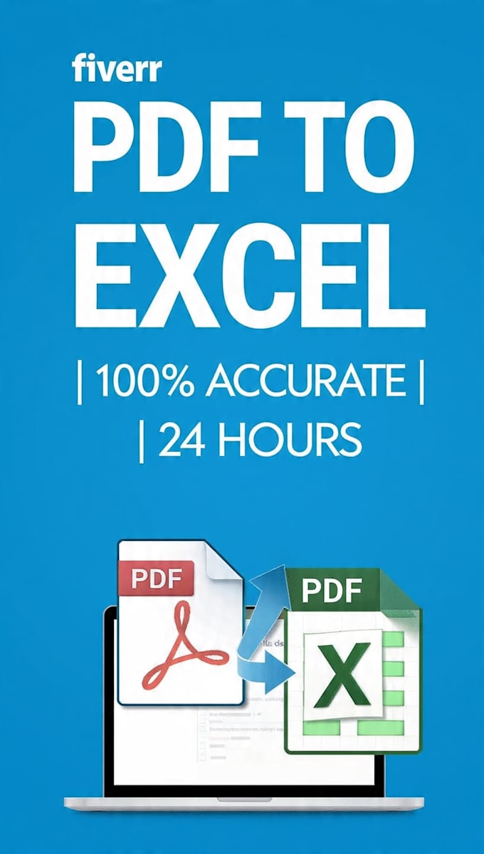 do accurate data entry, PDF to excel, CSV or word conversion