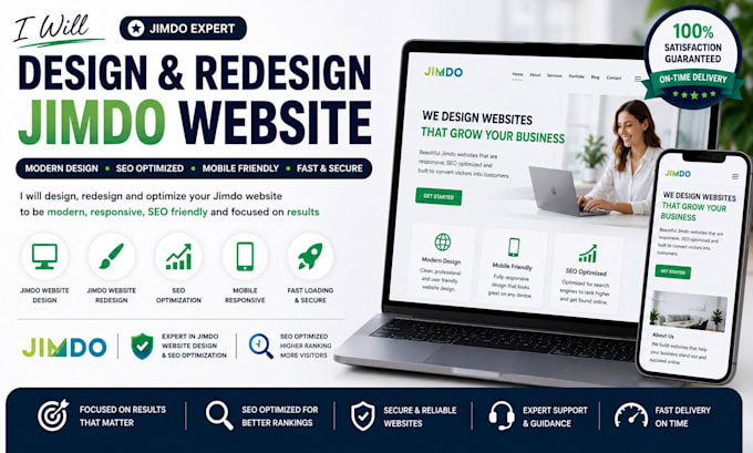 design jimdo website redesign jimdo website with SEO optimization jimdo expert