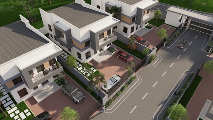create 3d industrial architectural visualization and real estate walkthrough