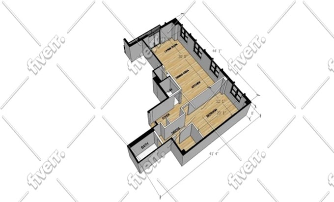 draw architectural blueprints and 2d floorplan in autocad