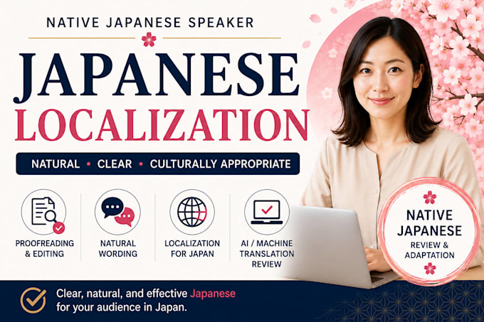 provide japanese localization and proofreading support