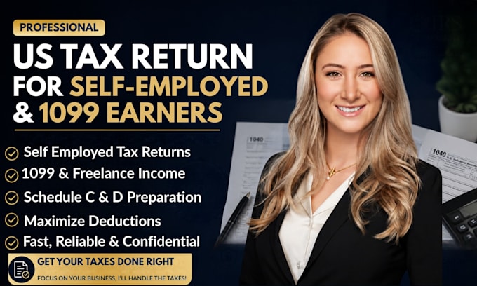 prepare your US self employed and 1099 tax return