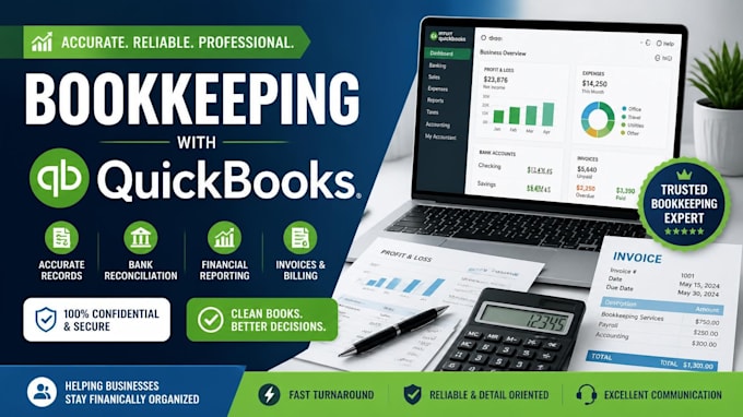 a quickbooks online bookkeeper and bank reconciliation