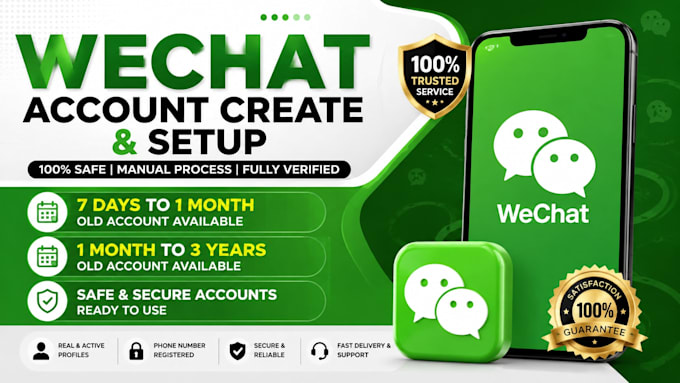 help you to create and setup wechat account with qr code