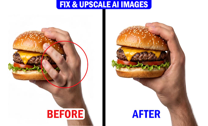 manually fix ai images, upscale, and remove backgroun