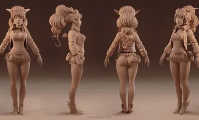 sculpt custom 3d characters, action figures, toys, creatures stl