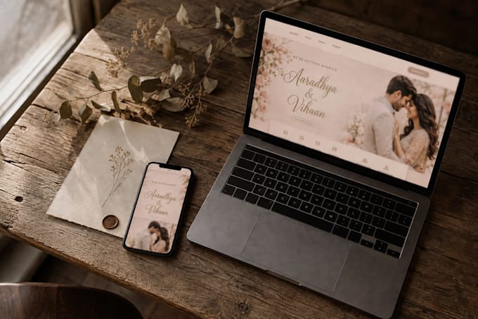 build a custom digital wedding invitation website