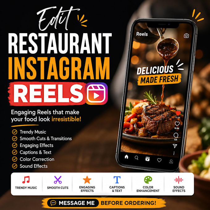 edit restaurant instagram reels