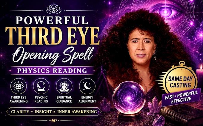 cast powerful third eye opening spell, physics reading same day casting