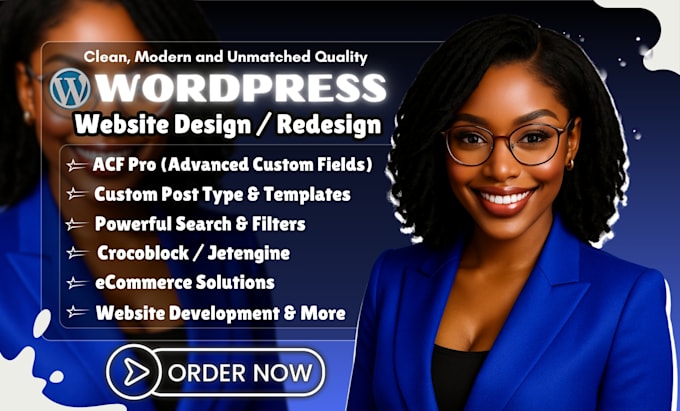 build dynamic wordpress website with acf, jetengine, crocoblock,custom post type