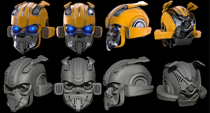 make wearable cosplay armor, helmets, masks and 3d printable models