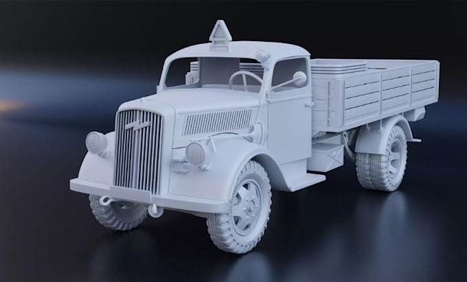 model car, truck, suv, vehicle model for 3d printing