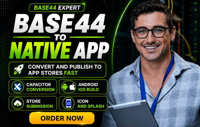 convert base44 to capacitor, android ios app publish, base44 app, base44 expert
