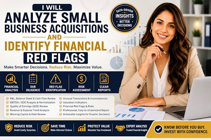 analyze small business acquisitions and identify financial red flags