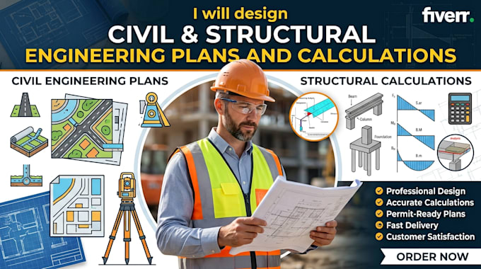 design civil and structural engineering plans and calculations