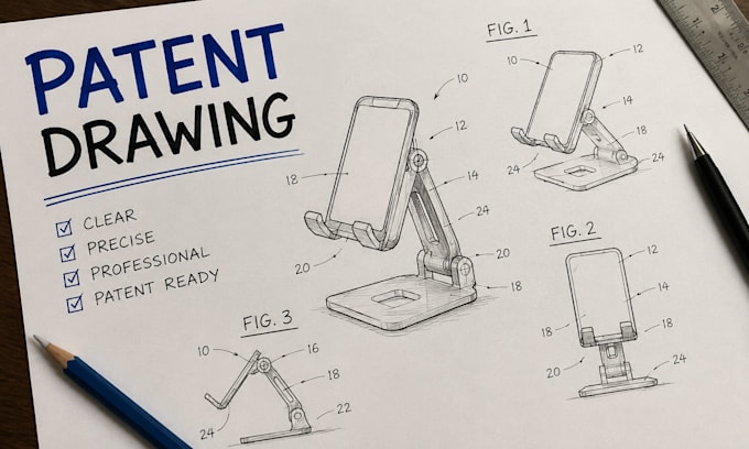 create patent drawings and illustrations