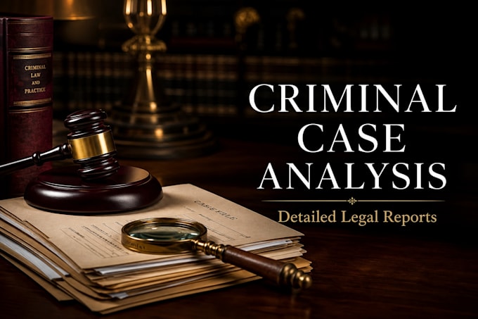 write a detailed criminal case analysis report for your matter