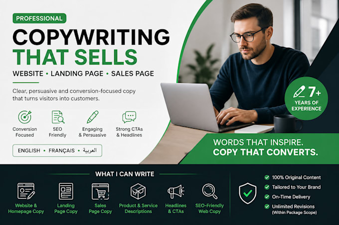 write high converting website copy