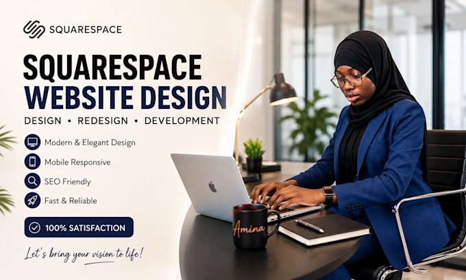 build squarespace website design, squarespace redesign, website development