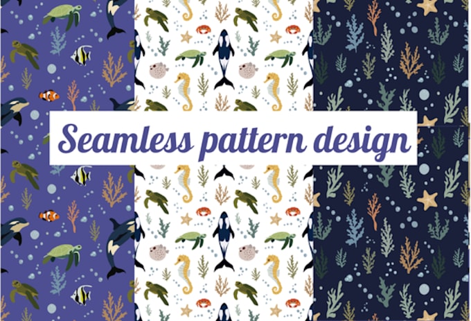 design seamless vector patterns for textiles, fabric, wallpaper or packaging