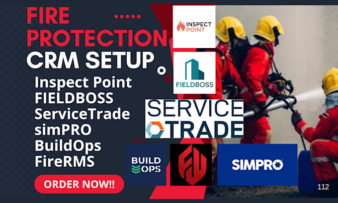 setup fireprotection crm inspect point fieldboss servicetrade simpro buildops