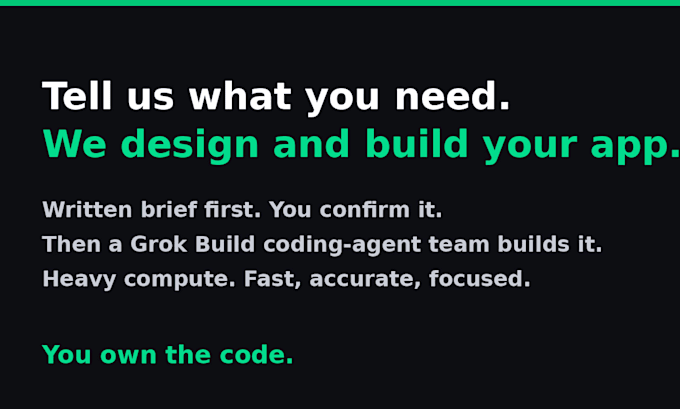 take your requirements and design you a custom app