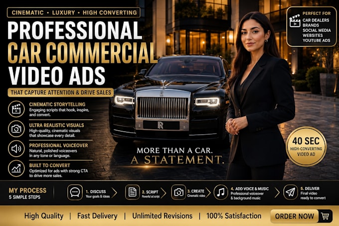 create cinematic car ads for your brand