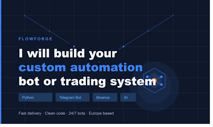 build a custom python automation bot with telegram alerts and API integration