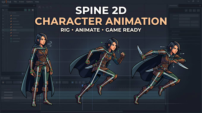 rig and animate your 2d character in spine 2d