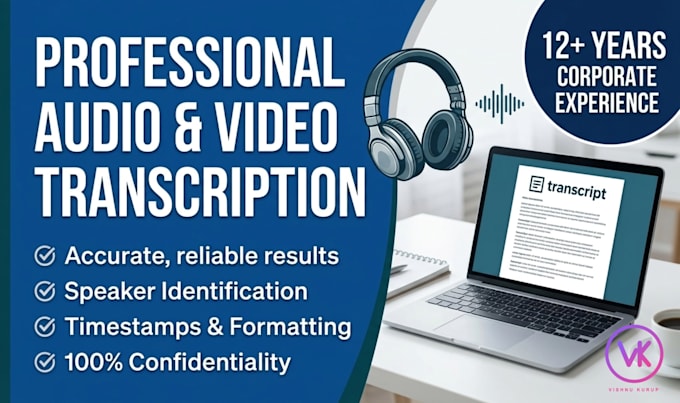 accurate audio and video transcription with clean formatting