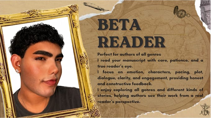 beta read your manuscript and provide honest reader feedback