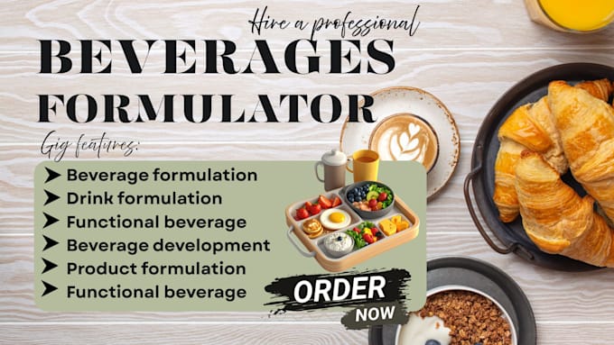 formulate functional drinks, beverages, wellness shots and drink powders
