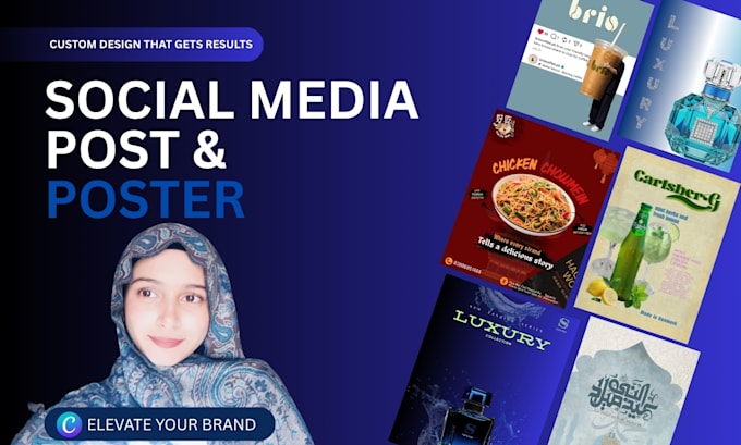 design custom social media posts and posters