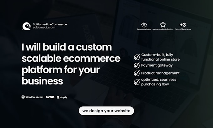 design a custom ecommerce online store for your business