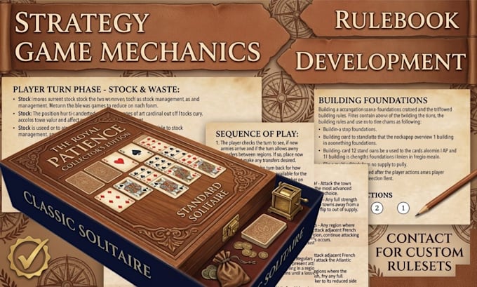 design your board game and develop your card game mechanics