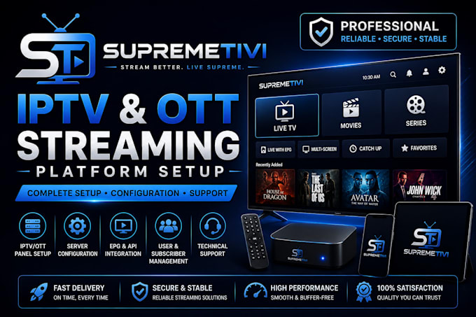 setup a reseller panel strong8k, lion ott, dream4k, trex
