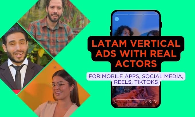 create your video ad with real actors in spanish latam