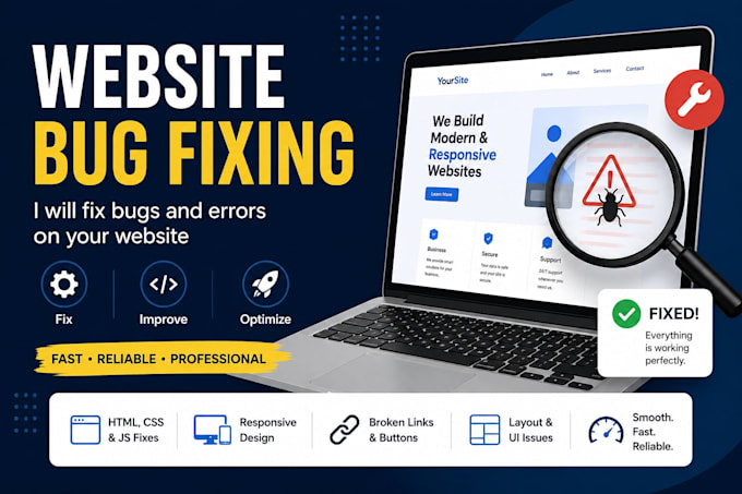 fix bugs and errors on your website