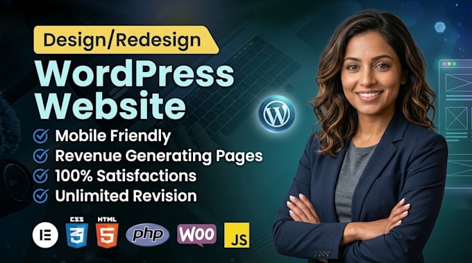 do modern wordpress design or redesign on any category