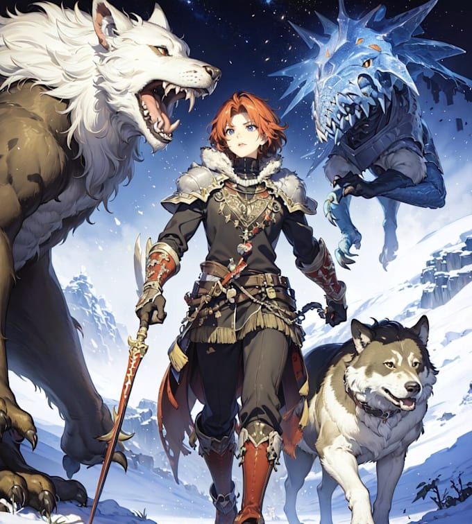 draw fantasy character illustration