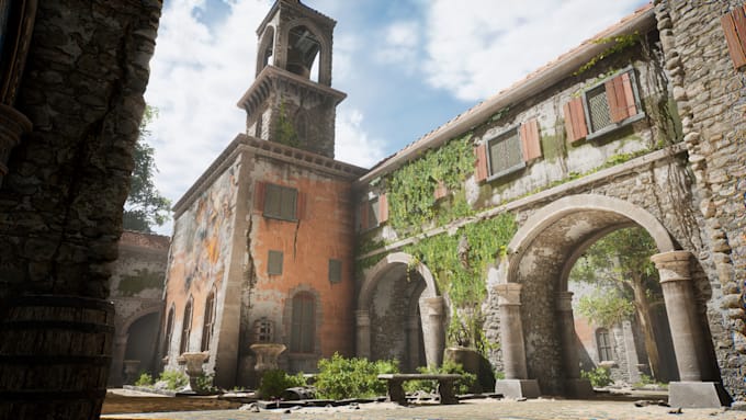 create 3d game environment, unreal engine environment, ue5 environment