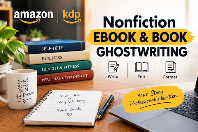 ghostwrite fiction and nonfiction ebooks and books