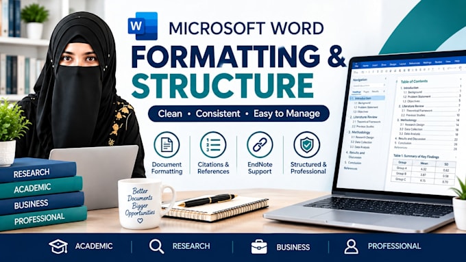 professionally format and structure your microsoft word document