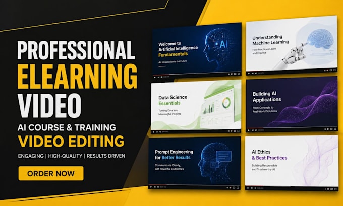 create elearning video, ai course, course video editor, ai training ecourse